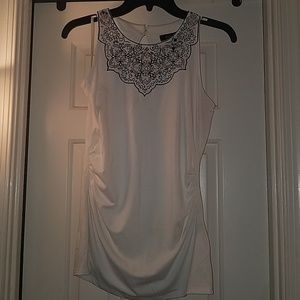 White House Black Market Embroidered Top